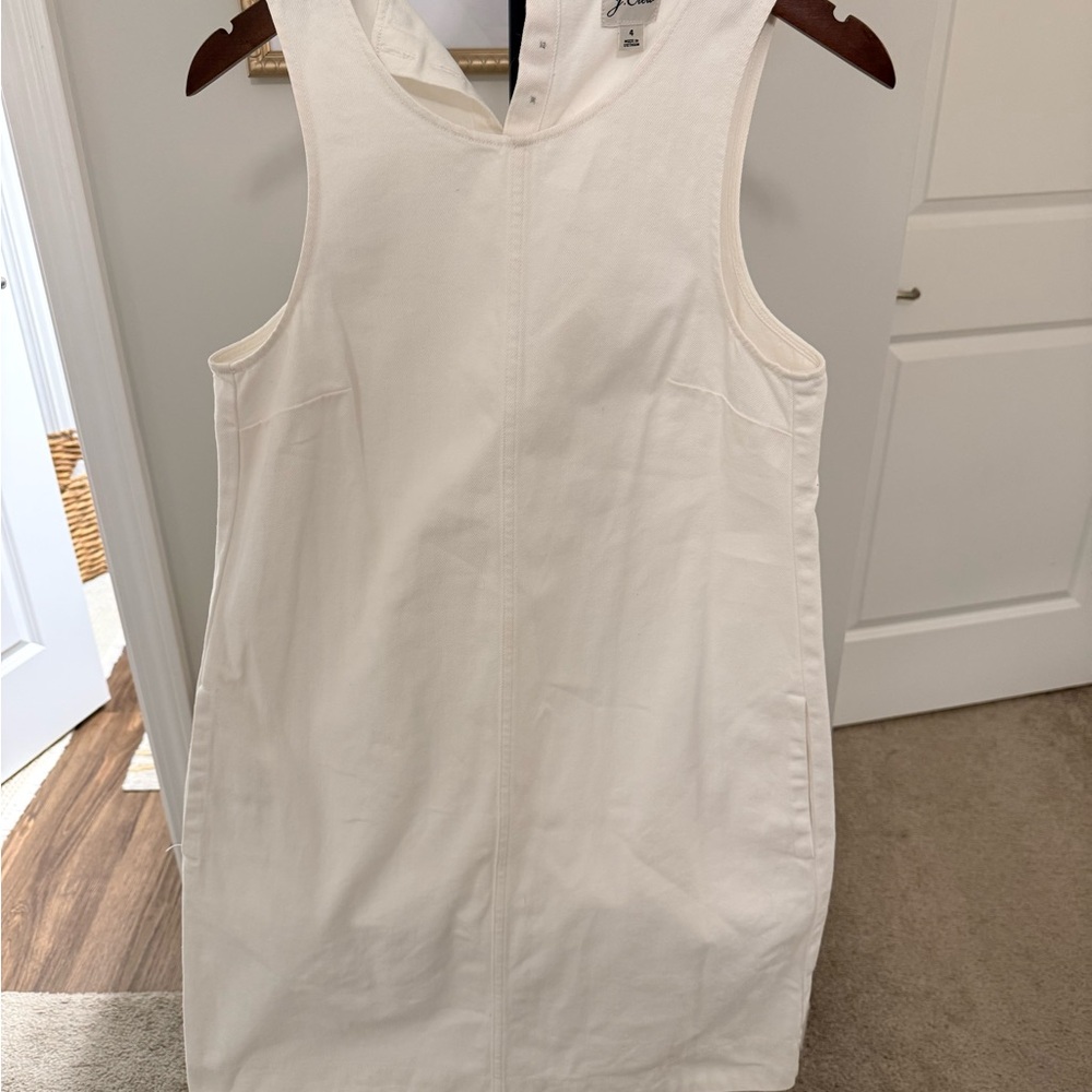J. Crew Ivory Sleeveless dress